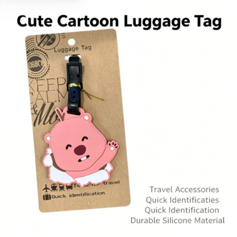 Travel Accessories Teens - Etiqueta de equipaje Kawaii Pororo Loopy