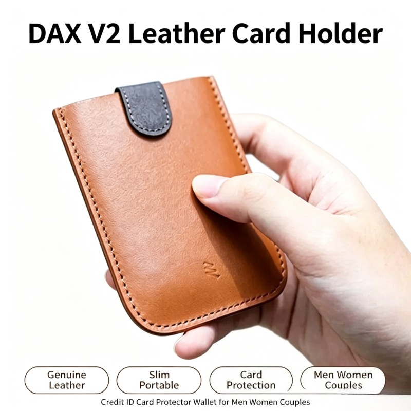 Travel Wallet Slim - Tarjetero de cuero con gradiente DAX