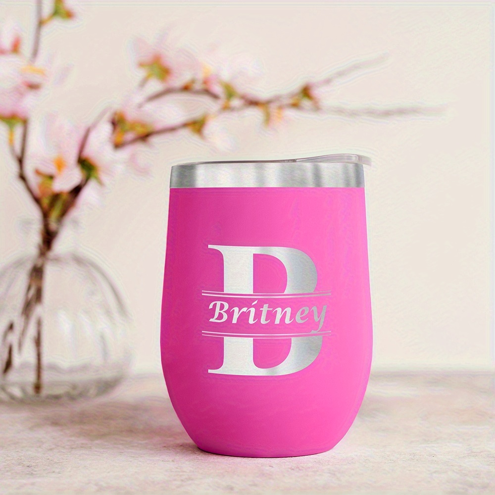 Travel Accessories Bottles - Vaso de Vino Personalizado con Monograma,