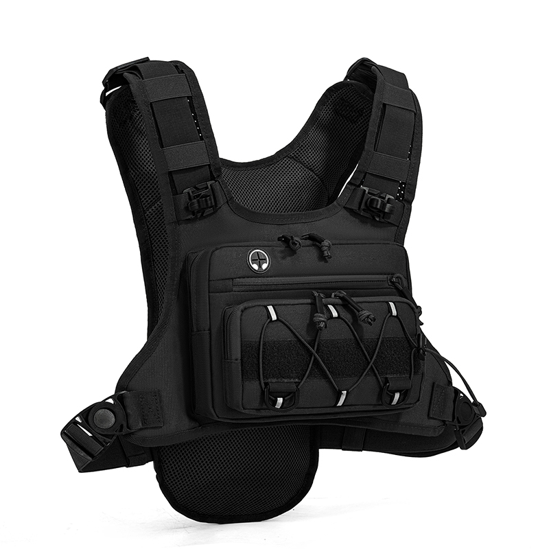 Travel Accessories Bike - Bolsa Táctica, Chaleco con Bolsillos Frontales,