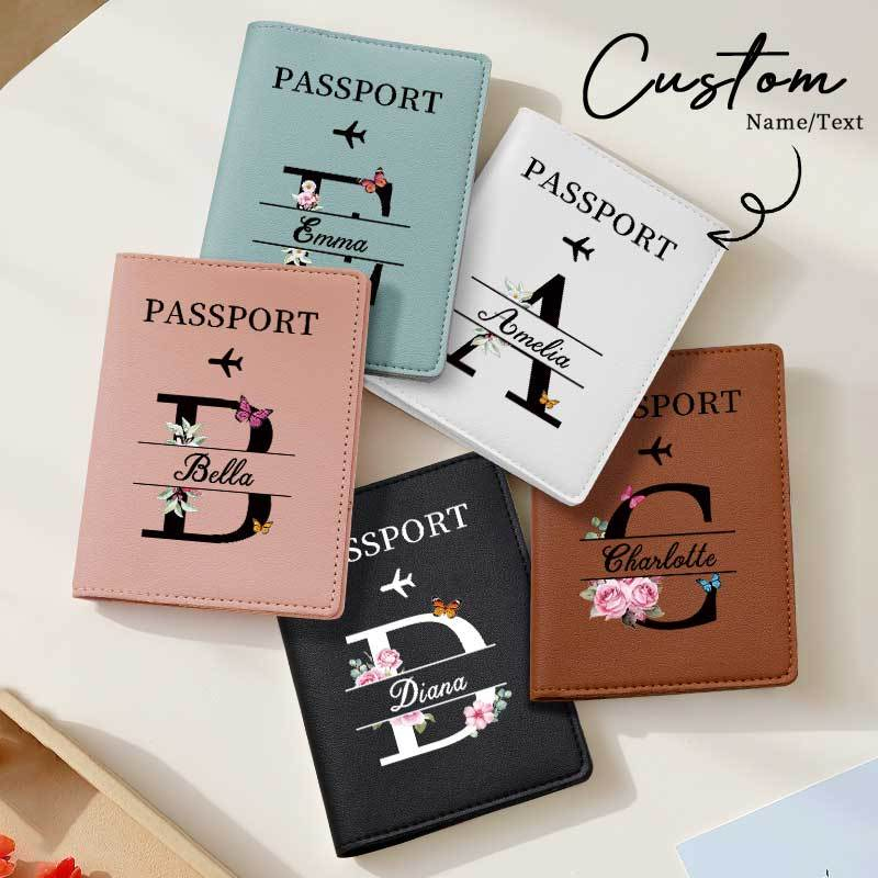 Travel Accessories Present - Porta Pasaportes Personalizado Color Marrón con