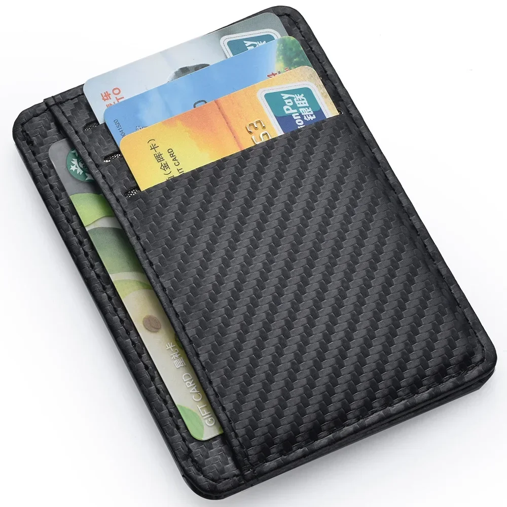 Travel Wallet Slim - Billeteras de bolsillo frontal minimalistas delgadas