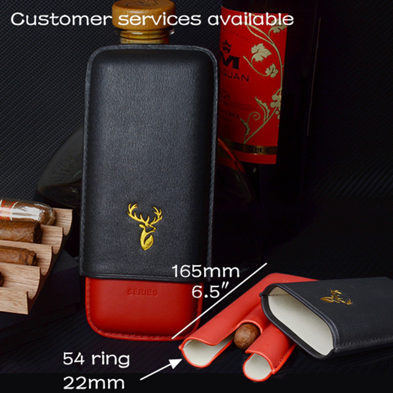 Estuche para puros de cuero de - Travel Accessories Youtube reseña y precio