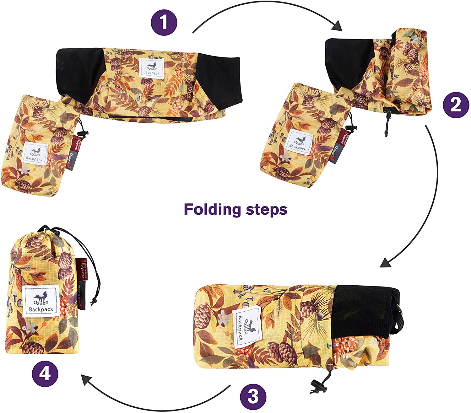 Mochila ligera y plegable para - Packable Daypack Foldable reseña y precio