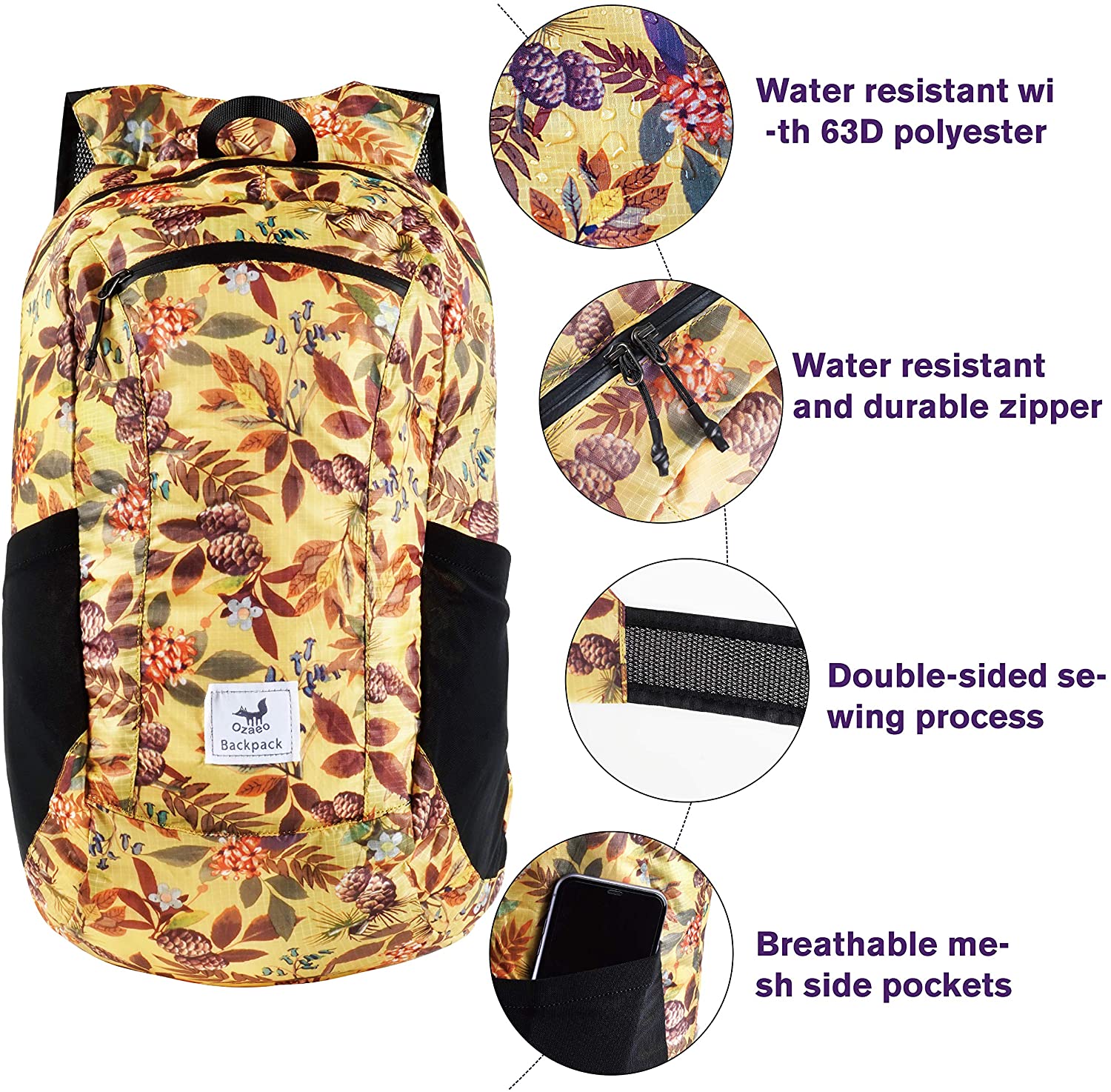 Mochila ligera y plegable para - Packable Daypack Foldable reseña y precio
