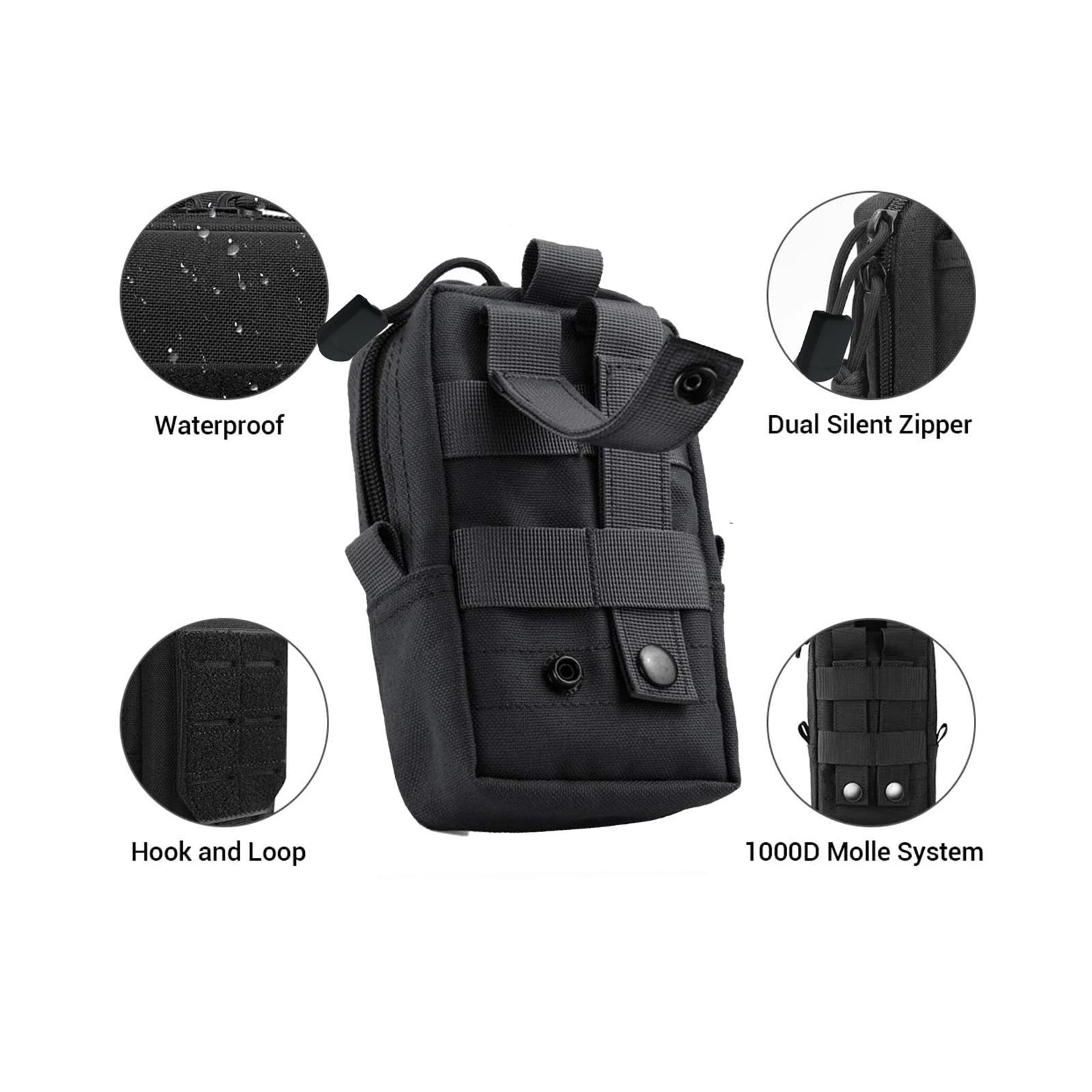 Bolsa táctica Molle, riñonera  - Travel Accessories For Men reseña y precio