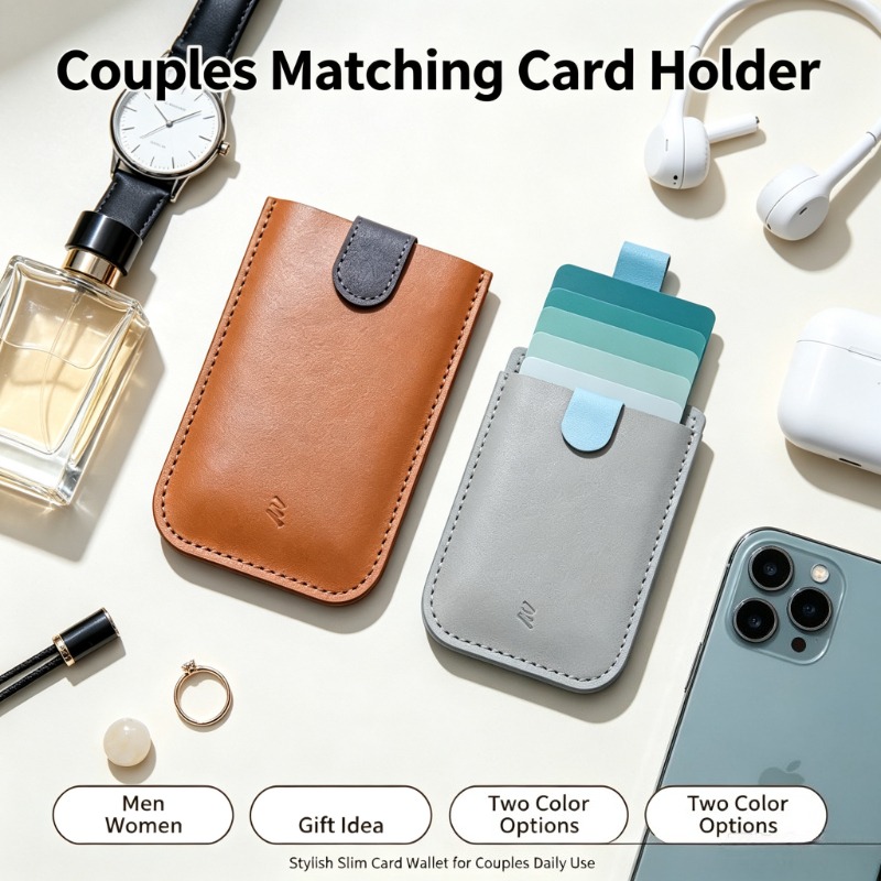 Tarjetero de cuero con gradien - Travel Wallet Slim reseña y precio