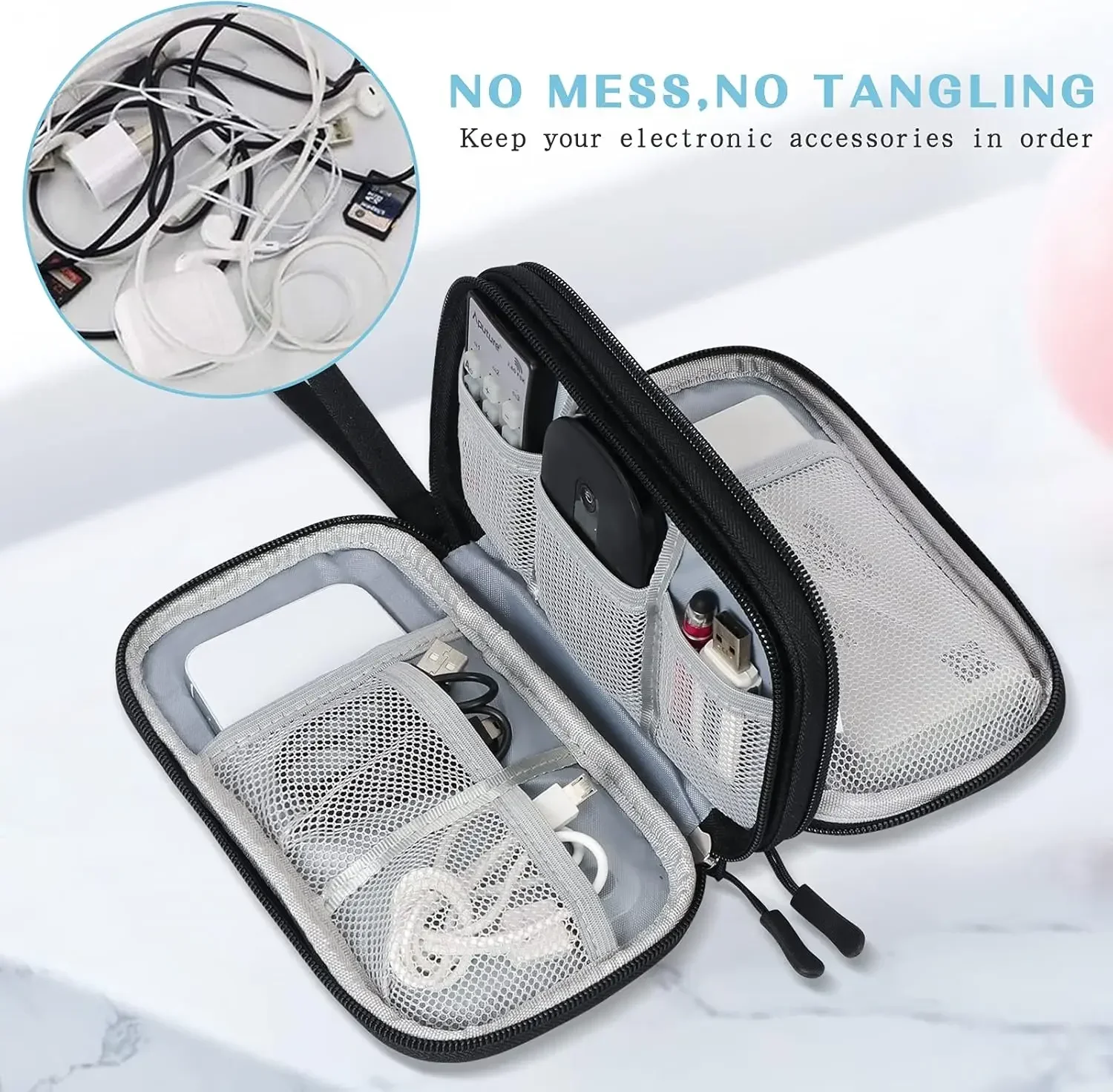 Bolsa de Viaje para Cables, Es - Travel Accessories Box reseña y precio