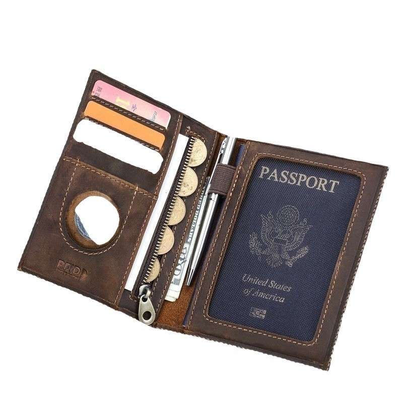 Cartera delgada de cuero genui - Travel Wallet Slim reseña y precio