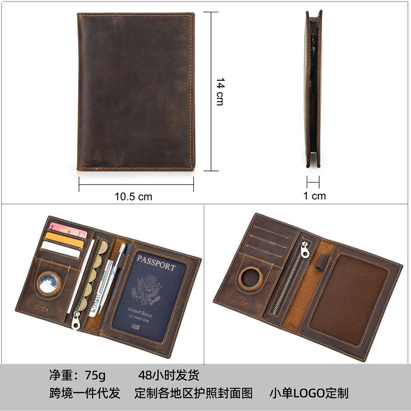 Cartera delgada de cuero genui - Travel Wallet Slim reseña y precio